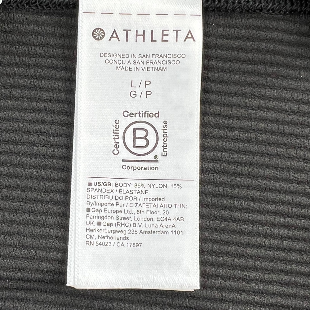 Athleta Salutation Ribbed Jacket Black-Size Petit… - image 6